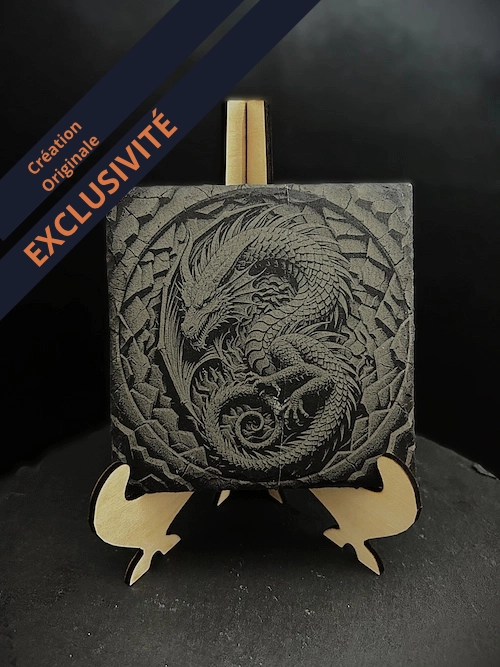 Dessous de verre / tasse Ardoise Dragon Dessous de verre / tasse Ardoise Dragon