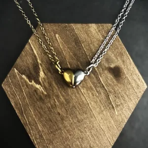 Pendentif Attraction aimanté or/argent