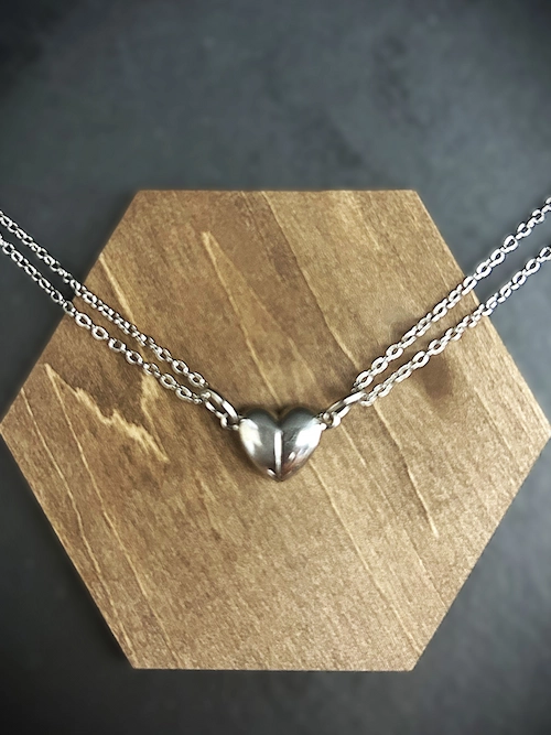 Pendentif Attraction aimanté argent/argent Pendentif Attraction aimanté argent/argent