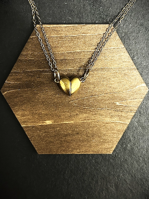 Pendentif Attraction aimanté or/or Pendentif Attraction aimanté or/or
