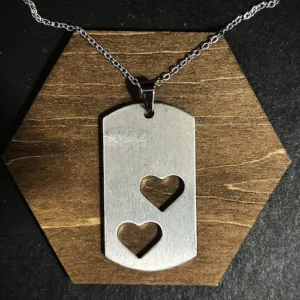 Pendentif Plaque Coeur